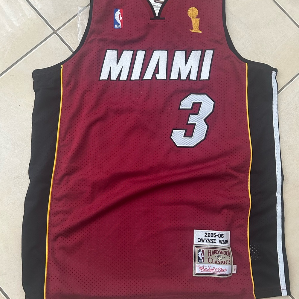Dwyane Wade Miami Heat 2005/06 Finals Hardwood Classics Red Jersey